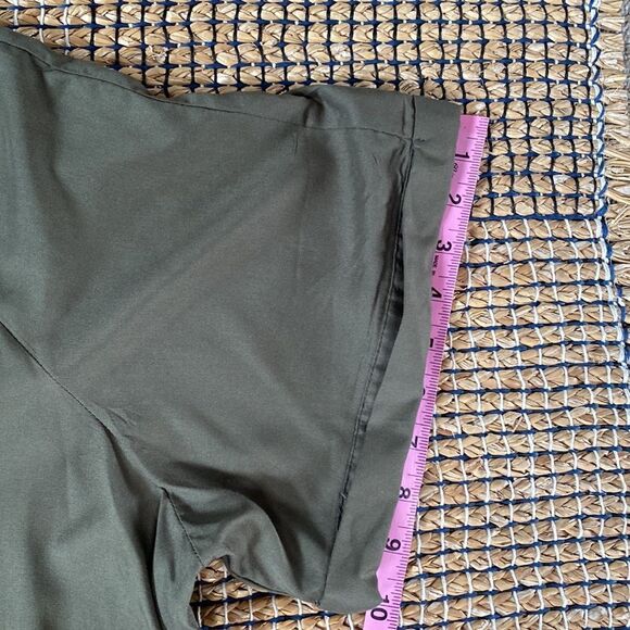 Roman’s Olive Green Short Sleeve Dress Coverup Plus Size 22W - Picture 10 of 11